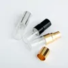 Speicherflaschen 5 Piece 2 ml Clear Glass Parfüm leer nachfüllbare Sprühflaschen tragbare Reise Mini -Atomizer Kosmetischer Behälter