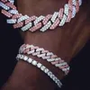 Hip Hop Jóias finas Colar da moda Certificado GIA VVS vs Moissanite Chain Link Chain 925 colar de diamante de prata esterlina
