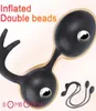 Anal Plug -uppblåsbara rumpa pärlor gay utbyggbar stor dildo pump prostata massage sexleksaker för kvinnor män silikon anus dilator y2012497945