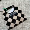 豪華なダイヤモンド織りハンドバッグデザイナー女性夏のホットカラーニット小さなトートチェッカーボード編組織りショルダーバッグクラッチ財布mnボルサハンドバッグ