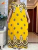 Etnik Giyim Yaz Kısa Slve Elbise Dashikiage Yeni Varış Kadınları% 100 Pamuklu Afrika Baskı Dashiki Ning Zarif Bayanlar Elbiseler T240510