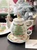 Teaware Sets Christmas Ceramic Pot Coffee Cup Dish Set Girls' High Beauty Water Gift Chinese Tea