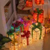 Enveloppe de cadeaux Lumières de Noël décorations festives pour les festivals boîtes charmantes décoration de maison de vacances extérieures