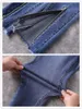 Kvinnors jeans dragkedja design ankel längd blyerts kvinnor koreanska hög midja mager denim byxor casual streetwear stretch kot pantolones