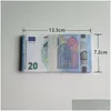 Altre forniture festive per feste false monete pop banconote 10 20 50 100 200 dollari US Euro sterlina banconote inglesi barrette realistiche otn15