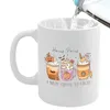 Kubki Halloween Mug Ceramic z uchwytem wielofunkcyjną i przenośną kawą dyniową do domowych akcesoriów kempingowych