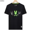 Designer Fashion Physcho Shirt Bunny PSYCO BUPny Bad Bunny Bunny Pyscho Bunny Physco Bunny Shirt Summer Mens T-shirt Rabbit Imprime