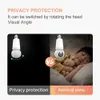 IP Cameras 8MP E27 bulb Wifi camera PTZ intelligent safety tracking bidirectional audio night vision monitoring with LED bulb CCTV 10X zoom camera d240510