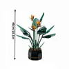 Party Favor 1173pcs Bird of Paradise Plant Collection Artificial Flower Blocs Decor Home Building Biding Brick Toy Girls Boy Gift 10289