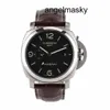 Montre la poigne moderne Panerai Luminor 1950 série 44 mm de diamètre automatique Calendrier mécanique Affichage Pam00320 Affichage en acier inoxydable Date Double Zone