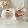 Verres à vin créatifs cocktails rond à cocktails de verre tasse de brandy transparent