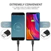 2024 2 en 1 Micro USB Cable Cable C Câbles Chargeur Fast Charge Câble Tablet Téléphone Cordon de charge 2in1