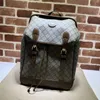Designer Luxury 696013 Interlocataire décoré G Toile revêtu grand sac en cuir PVC Backpack 7A Top Quality