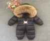 Russie Hiver Baby Swows Costumes Kids Jumpsuit Hold 25 18m4t Garçons Girls Chaussade Natural Fourn