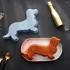 Выпечка плесени 3D Симпатичная такта для собак формы животных Силиконовая плесень кухня крупная посуда десерт DIY Can Cak