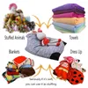 Storage Bags Plush Bag Multipurpose Handle Large Capacity Organizer Household Storing Soft Small 659555