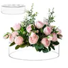 Bouteilles en acrylique floral Piece de fleur Vase Clear Arranger Transparent Center Pieces pour la maison