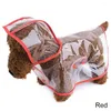 Hundkläder husdjur levererar regnrock vattentät transparent plast mode poncho personliga färgkant kostymer för stora hundar