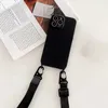 Роскошное поперечное ожерелье для ремня ремешки с трубкой шнур мягкий кремниевый чехол для iPhone 15 13 12 11 14 Pro Max Back Cover Anti Shock Full Protect