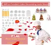 NIEUW 68PCS CAKE BIEKTE COOKIE MOLT FONDANT Sugar Craft Piting Plunjer Paste Cutters Tool Cake Decorating Bloempatronen Klei Model2828509