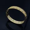 Bracelet pour femmes à la mode Bracelet Bracelet Diamond Bracelet Rose Gol Electroplated 18K Gold Charm Fashion