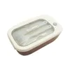Dinnerware 1 Set Convenient Bento Case Anti-Leakage Classify Storing Lightweight 2 Grids Container With Spoon Fork