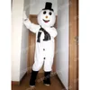 Jul Black Hat Snowman Mascot Costume Cartoon Character Outfits Halloween Carnival Dress passar vuxen storlek födelsedagsfest utomhusdräkt