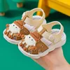 Primeiros Walkers Fashion Girl Baby Walking Shoes Sapates Soft Sole externo para meninos Anti-Slip Children Sandals de 1 a 3 anos de idade