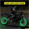 Dekorativa lampor Nya 4 PCS Wheel Cap Car Tire Tire Air Vae STEM LED LIGHT ER Tillbehör för cykel Motorcykel WaterProo Drop Delivery OTG0K