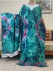 Vêtements ethniques chauds vendant une nouvelle robe SLVE courte avec une grande écharpe africain musulman dashiki ababy imprimé coton lâche femme été maxi vestido t240510
