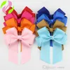 Kids Hairclip Long Ribbon Bow Barrettes Haarclip voor meisjes Fashion Hairgrips Ponytail -clips voor Childerns Hairpins Accessoires