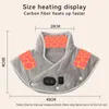 電気ショルダーネックパッド加熱療法マッサージ振動ショール頸部痛みを和らげる疲労暖かいバックサポートツール240509