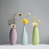 固形色の花瓶の花瓶セラミックデスクトップミニホーム装飾的なセンターピース