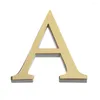 Figurines décoratives Gold Acrylique Home Decoration Mirror Letter Sticker Sticker Mural