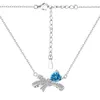 925 srebrny srebrny designerski naszyjnik dla kobiety luksusowy niebieski wisiorek Diamentowe naszyjniki Kolczyki 5a Cyrkon Jewne