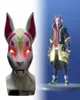 Kitsune Fortniter Mask Drift Fox met Led Light Battle Royale Full Face Halloween Party Mask Verkoop kostuum Cool Mask9726518