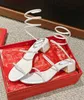 Zomer sexy vrouwen Rene Caovilla Cleo Sandalen schoenen Glitterzolen Sols Crystal-verrijkte spiraalvormige wraps Strap Bridal Wedding Lady Gladiator Sandalias met doos EU35-43