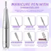 Portable Nail Drill Professional Machine 45000 RPM RECHAREBLEABLE Electric Gel Nails Kit For Manicure Salon Home 240509