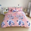 Sängkläder sätter Magnolia Floral Däcke Cover Set Botanical Flower Branches Reversible Bed Coverpillowcase Twin/King Blue Quilt