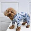 Abbigliamento per cani Raincoat grazioso cartone animato PET con quattro gambe Design con cappuccio antivento impermeabile per piccoli cani medium morbida piena