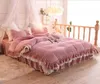 Romantische Spitze Prinzessin Betten Anzüge Quilt Cover 4 Bilder Rüschen Bettwäsche Sets Lieferungen Home Textiles3005745