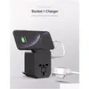 Power Plug Adapter Fashion Portable World Travel With Four Usb And Type-C Smart Charger Electrical Socket Drop Delivery Electronics Dhz4D