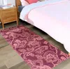 Teppiche einfache abstrakte Kunst handgewebten Baumwollteppichblumenträger Schlafzimmer Teppich Nacht