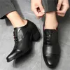 Sapatos de vestido 40-44 tênis de casamento homem saltos de saltos masculinos elegantes esportes marrons feitos à mão Model tudo