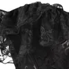Serbatoi da donna in pizzo a maniche corte patchwork bustiers corsetti 2024 sexy da donna top bottoni anteriori di fronte a una spalla giubbotto