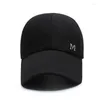 Ball Caps Men's Peak Cap a réglable Sports respirants Long Brim Suncreen Baseball pour hommes Fashion Boy Hat