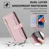 Wallet Shoulder Strap Phone Case straps Crossbody iPhone Case Card Slots for iphone 15 14 13 12 11 Pro Max XS XR 7 6 6 6s Plus SE SE3 Flip zipper Lady Leather Cover