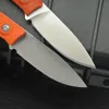 1PCS Nouveau couteau droit de survie de haute qualité 8CR13mov Breat de point de chute en satin Tang Tang G10 Handle des couteaux de chasse à lame fixe extérieure avec gaine en cuir