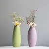 固形色の花瓶の花瓶セラミックデスクトップミニホーム装飾的なセンターピース