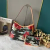 المصمم حقيبة يد أسود كارال GM MM الفاخرة Carryall Handbags حقيبة الكتف النسائية محفظة 2 قطعة مجموعة عالية الجودة جلود زهرة زهرة M46197